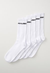 JACBASIC LOGO TENNIS SOCK 5 PACK - Strumpor - white