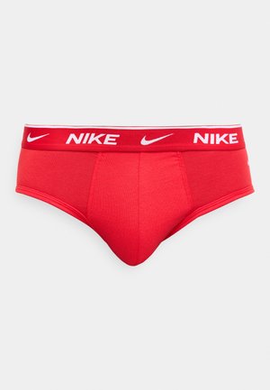 ESSENTIAL STRETCH BRIEF 3 PACK - Klasični kroj - red/navy/grey