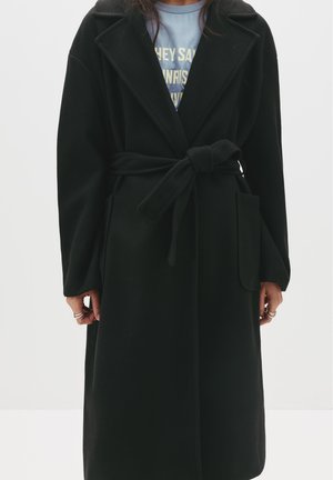 PULL&BEAR WITH BELT - Trenci - black