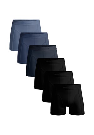 6-PACK SOLID - Krátke boxerky - black/blue