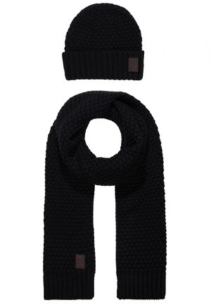 Only & Sons ONSCENZ BOX SCARF BEANIE SET - Sjal / Tørklæder - black