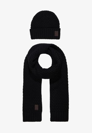 ONSCENZ BOX SCARF BEANIE SET - Sjaal - black