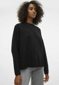 Vero Moda GESCHNITTEN RUNDHALS  - Džemper - black