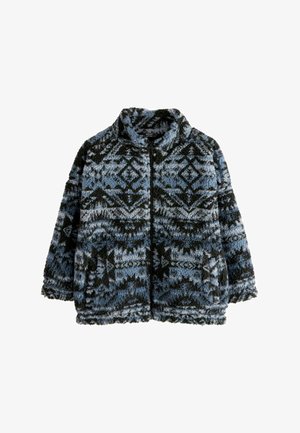 Next PRINTED ZIP THROUGH BORG - REGULAR FIT - Fliisjakk - mid blue
