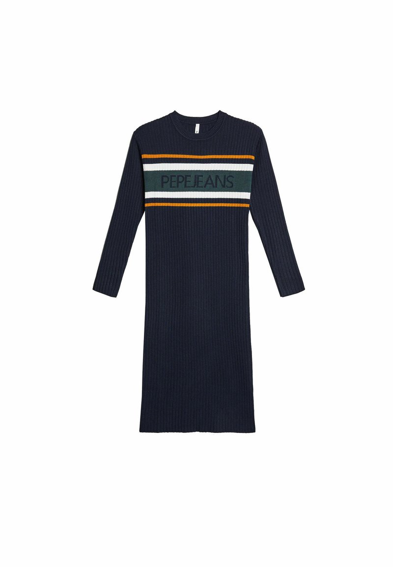 Pepe Jeans Gebreide jurk donkerblauw