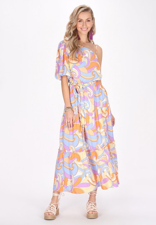 Maxikleid - violet multicolor