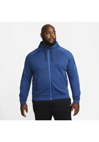 Nike Performance Camisola com fecho - blue void heather/game royal/black