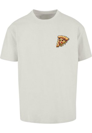 Merchcode, PIZZA COMIC HEAVY  - T-Shirt print - lightasphalt