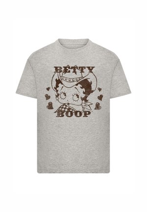 BETTY BOOP COWGIRL - Print T-shirt - heather grey