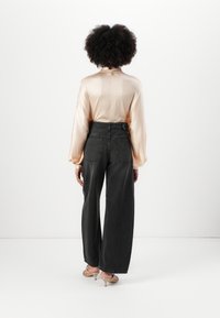 TWINSET WOVEN - Baggy fit teksad - denim nero