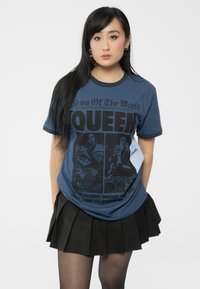 Paradiso Clothing QUEEN RINGER NEWS OF THE WORLD RINGER - Print T-shirt - blue