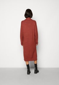 VILA VIRIL ROLL NECK MIDI - NOOS - Džemperkleita - red