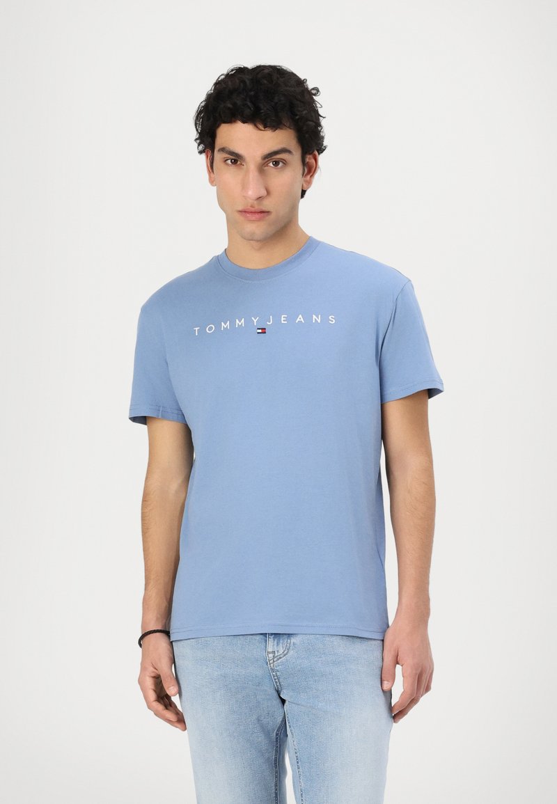 Tommy Jeans LINEAR LOGO TEE - T-shirt basic - colorado blue