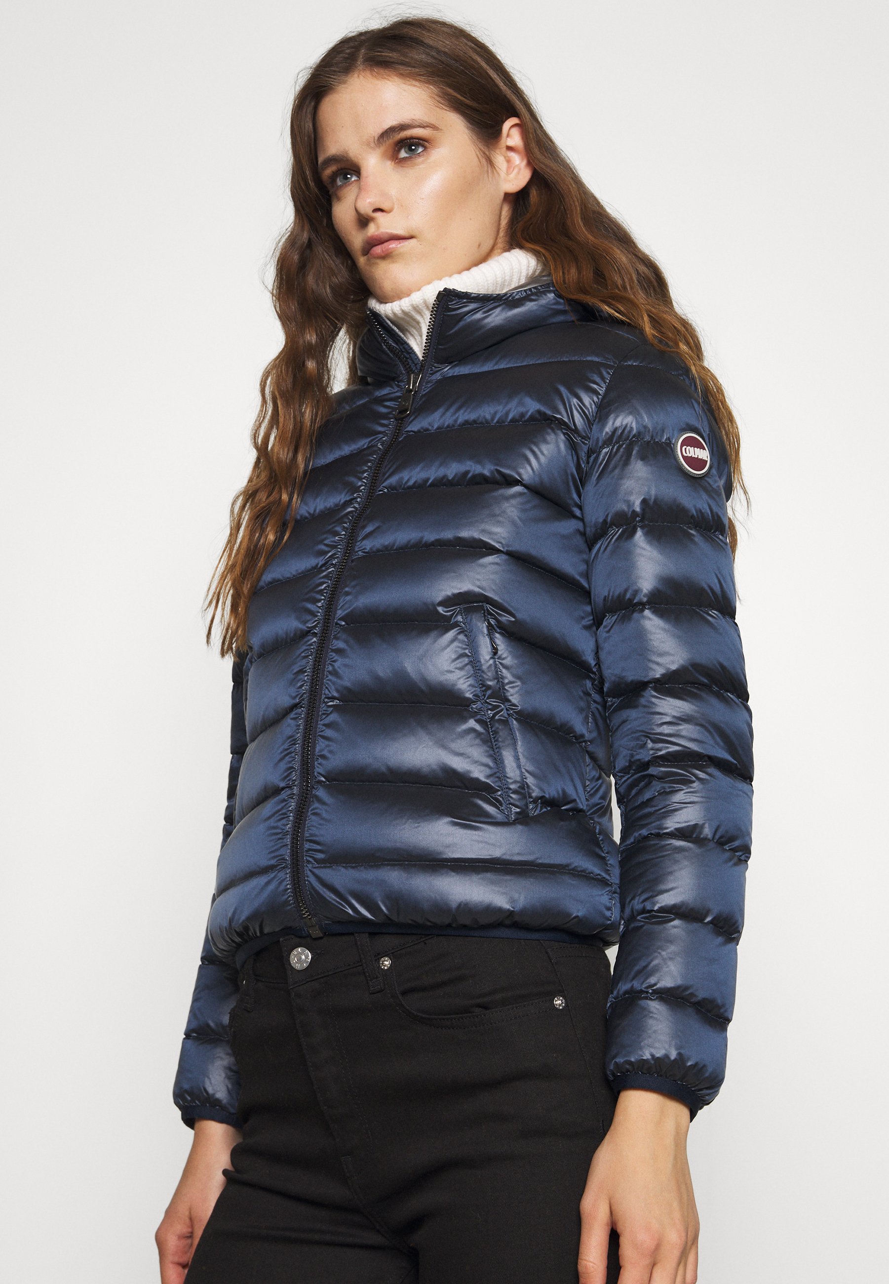 navy blue short jacket ladies