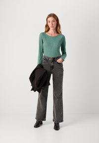 Marc O'Polo LONG SLEEVE BOAT NECK - Top dugih rukava - smooth green