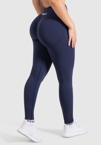 Smilodox CETRINA SEAMLESS SCRUNCH LEGGINGS - Leggings - dunkel blau
