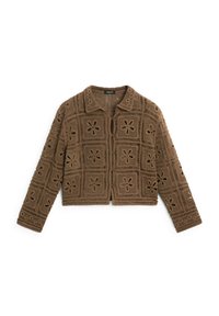 Strickjacke - dark brown