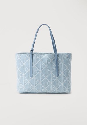 EMBLEM SMALL TOTE - Τσάντα χειρός - light blue