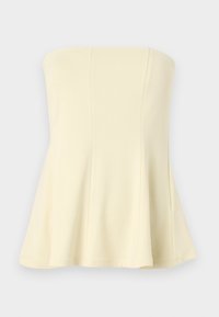 PEPLUM TUBE  LONGLINE  - Topper - light yellow
