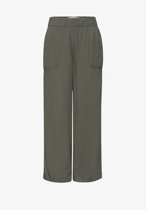 Street One Studio, WIDE LEG CULOTTE IM LOOSE FIT MIT PIPING - Broek - ashen olive