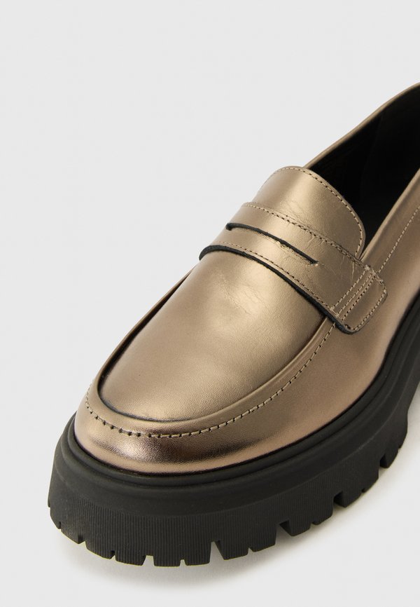 LEATHER - Slip-ons - gunmetal4