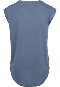 Urban Classics LADIES BASIC SHAPED TEE - Paprasti marškinėliai - vintageblue