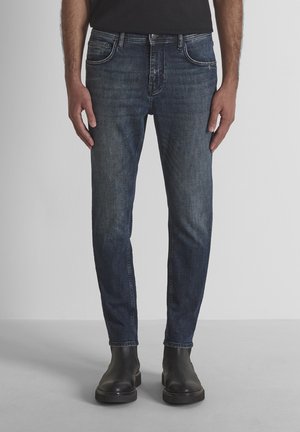 Antony Morato, JEANS KARL SKINNY CROPPED FIT IN BLUE OD BROWN DENIM - Vaqueros slim fit - blue denim