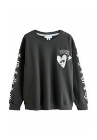 Never Fully Dressed REGULAR FIT - EMBROIDERED - Felpa - charcoal grey hope