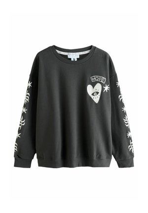 REGULAR FIT - EMBROIDERED - Mikina - charcoal grey hope