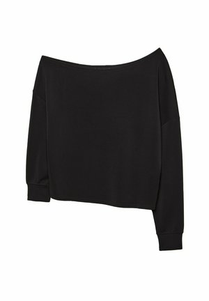 Stradivarius SOFT TOUCH EXPOSED SHOULDER  - Sweatshirt - black