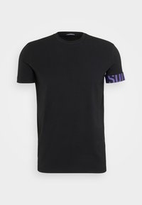 NEOCLASSIC LOGO ROUND NECK  - Potkošulja - black/violet