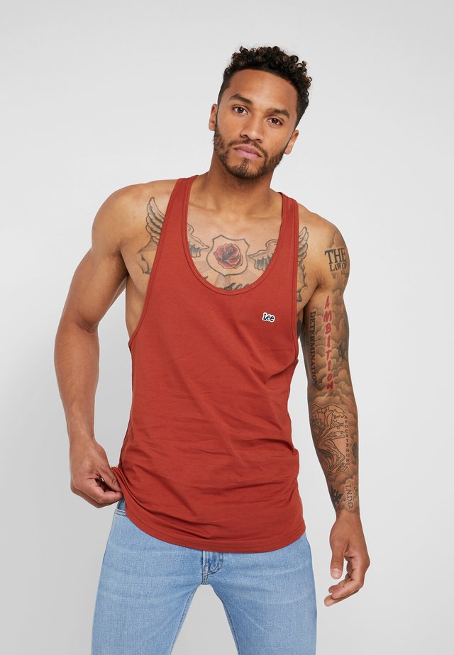LOOSE TANK - Top - burnt henna
