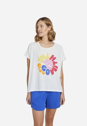 OVERSIZED - Printtipaita - cream white