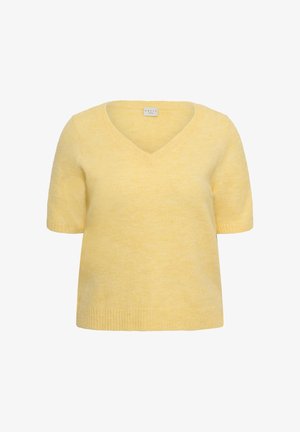 Kaffe Curve, KCYRIS V-NECK - T-Shirt basic - sunlight