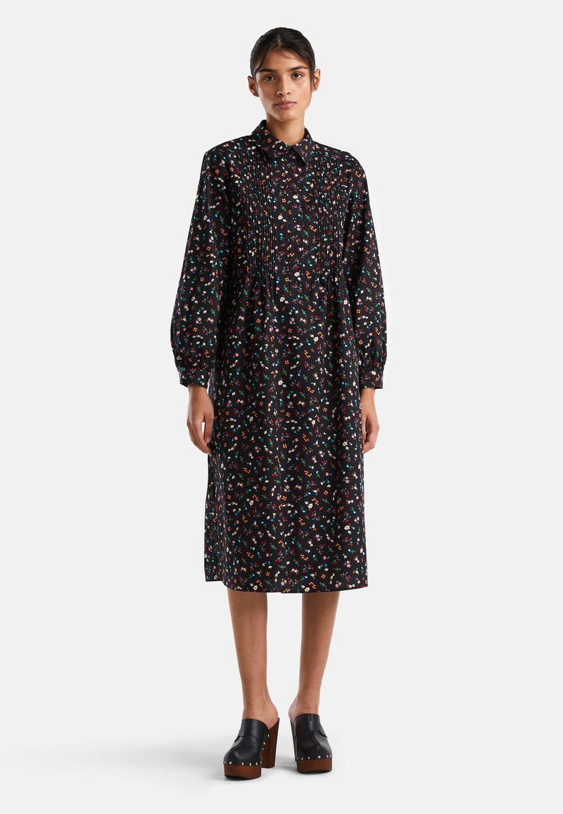United Colors of Benetton MIDI - Shirt dress - multicolor/black ...