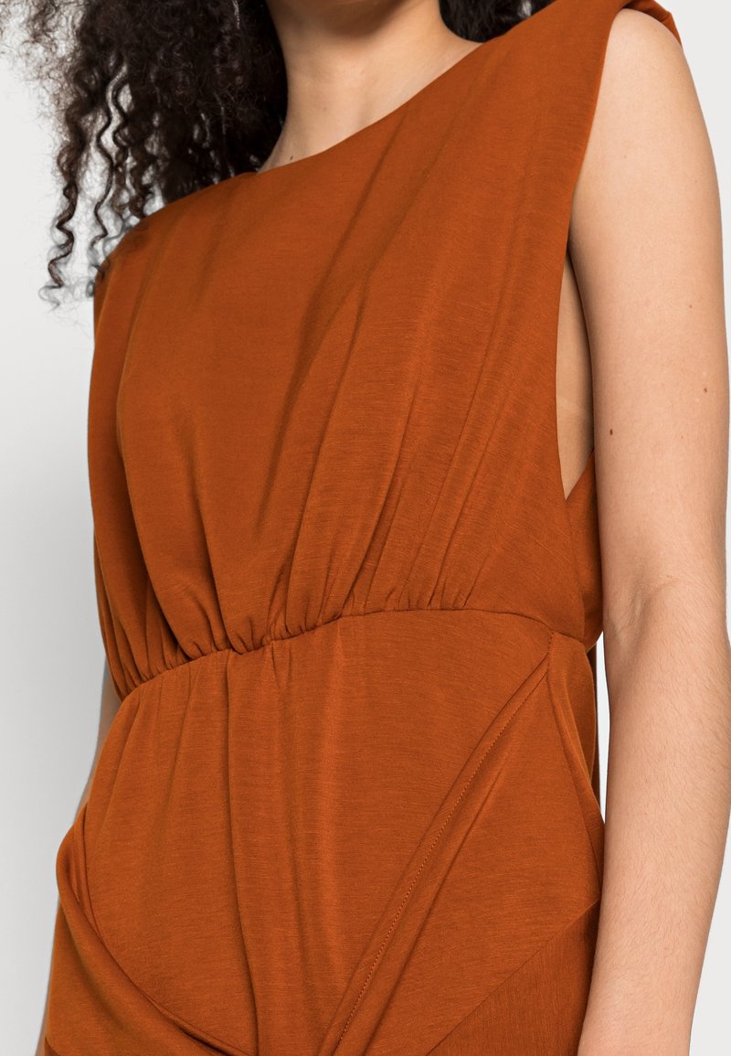 free people jersey dress - brown Dolce and gabbana green leopard print silk bodycon dress