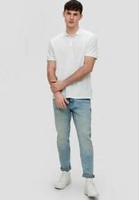 s.Oliver KURZARM BEQUEM KNOPFLEISTE 2ER PACK - Poloshirt - weiß