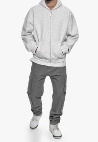 Dropsize Mikina na zip - light grey