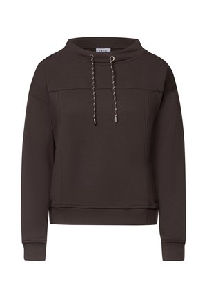 Cecil, SWEATSHIRT IN UNIFARBE MIT FUNNEL NECK - Sudadera - truffle brown