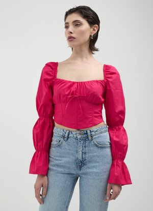Calliope MANICA CON ARRICCIO  - Camicetta - fucsia