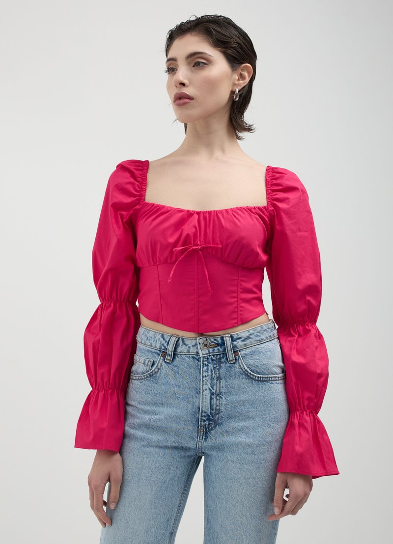 Calliope MANICA CON ARRICCIO  - Camicetta - fucsia