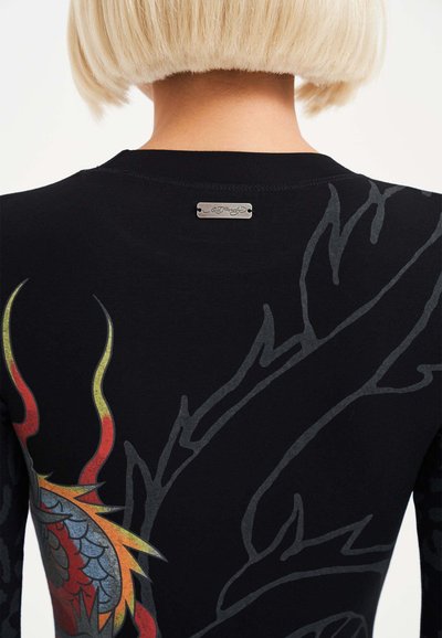 chinese dress ladies Ed Hardy Women's Revenge Long Sleeve Dress Black