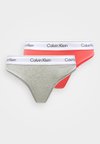 THONG ICON COTTON MODAL 2 PACK - Τάνγκα - punch pink/grey heather