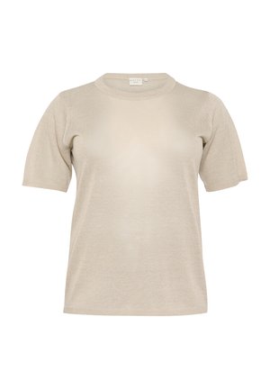 Kaffe Curve KCLINNA - Basic T-shirt - feather gray melange