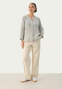 Part Two PERSILLESPW SH - Button-down blouse - agave green stripe