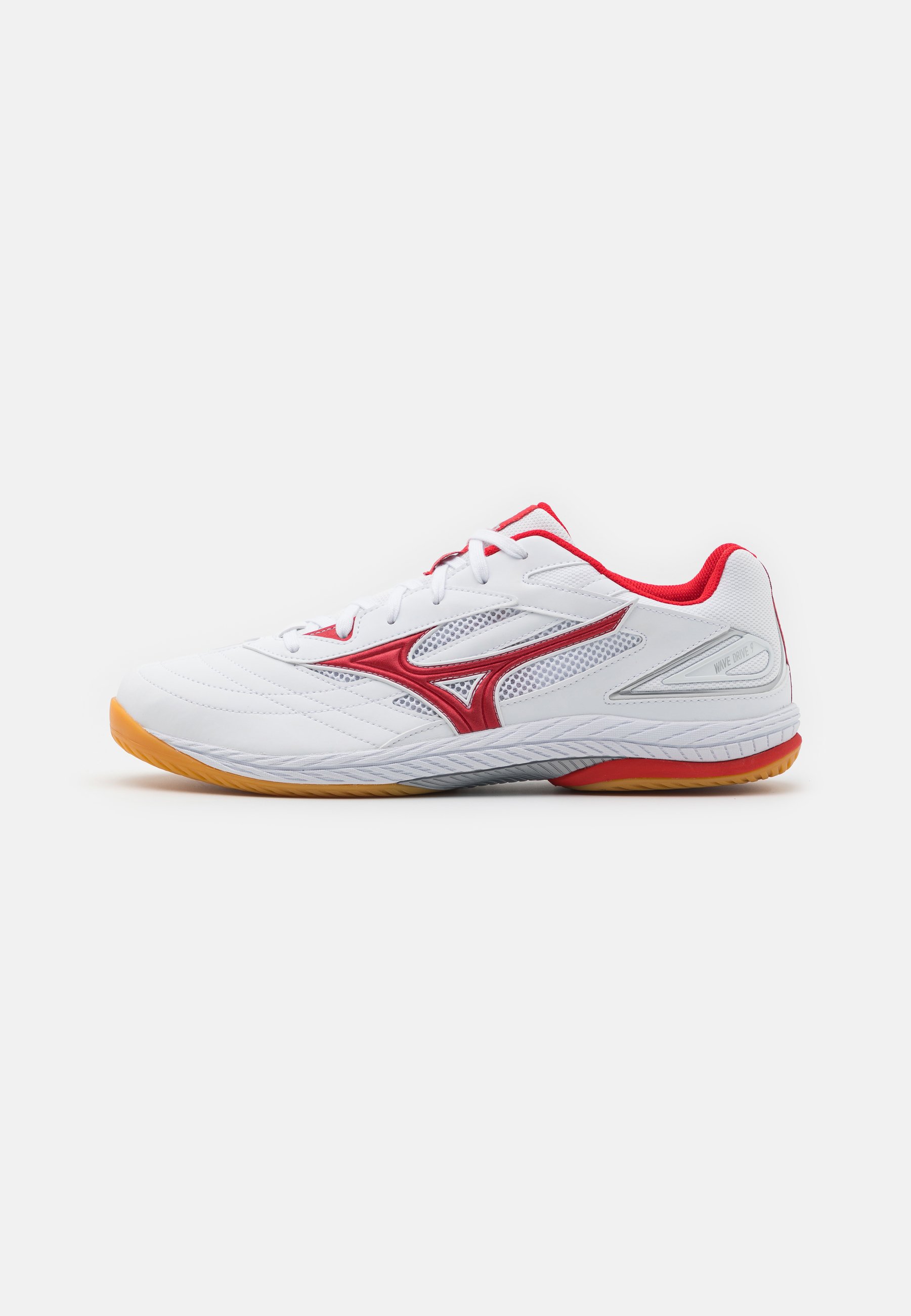 Mizuno WAVE DRIVE 9 - Multicourt Tennisschuh - white/high risk red 