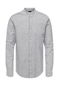 Only & Sons ONSCAIDEN LS MAO STRIPE NOOS - Hemd - dark navy