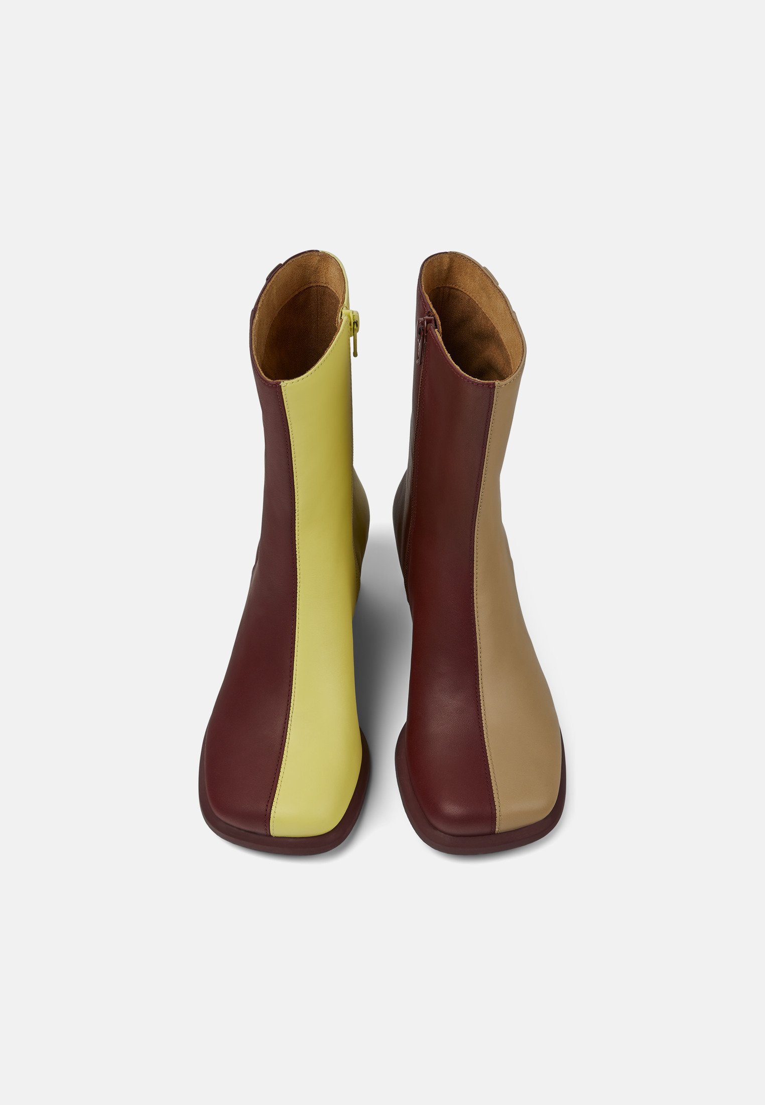 Camper DINA TWINS - Korte laarzen - bordeaux beige/bordeauxrood - Zalando.be