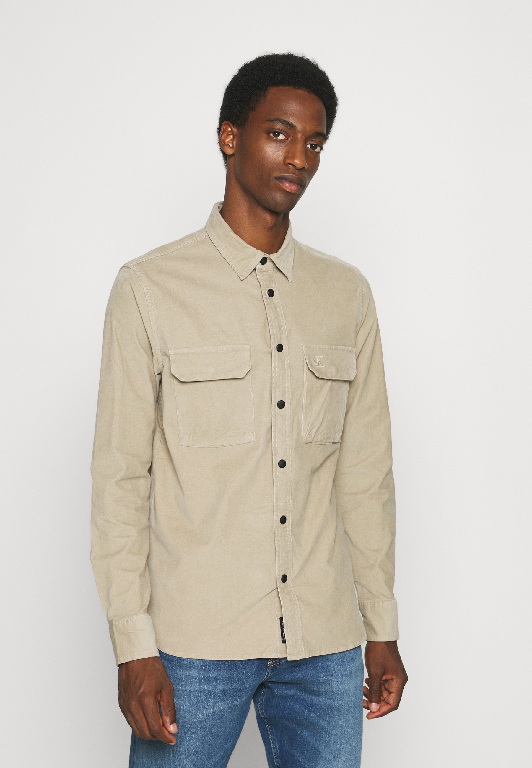Calvin Klein Jeans REGULAR - Camicia - crockery/beige - Zalando.it