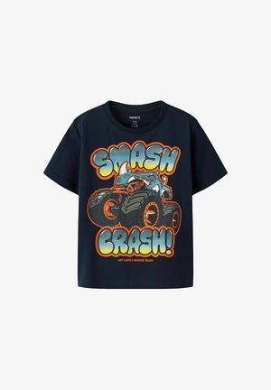 Name it, HOTWHEELS - Nyomott mintás póló - navy blazer